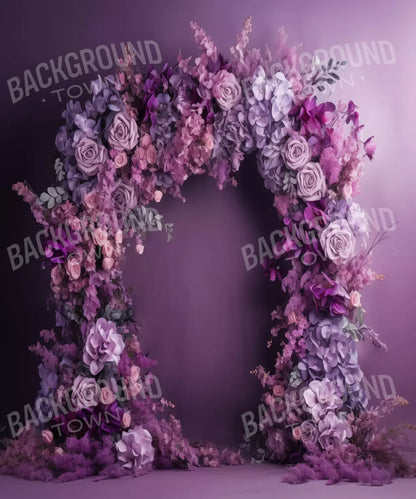 Purple Studio Floral Arch 10’X12’ Ultracloth (120 X 144 Inch) Backdrop