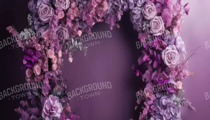 Purple Studio Floral Arch 14’X8’ Ultracloth (168 X 96 Inch) Backdrop