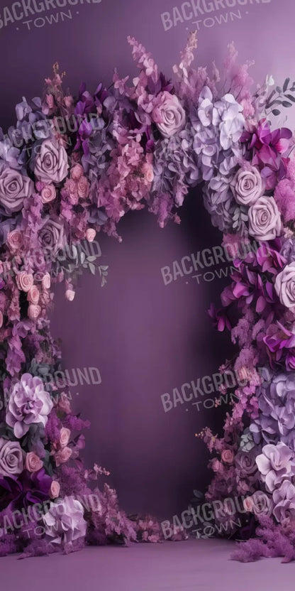Purple Studio Floral Arch 8’X16’ Ultracloth (96 X 192 Inch) Backdrop