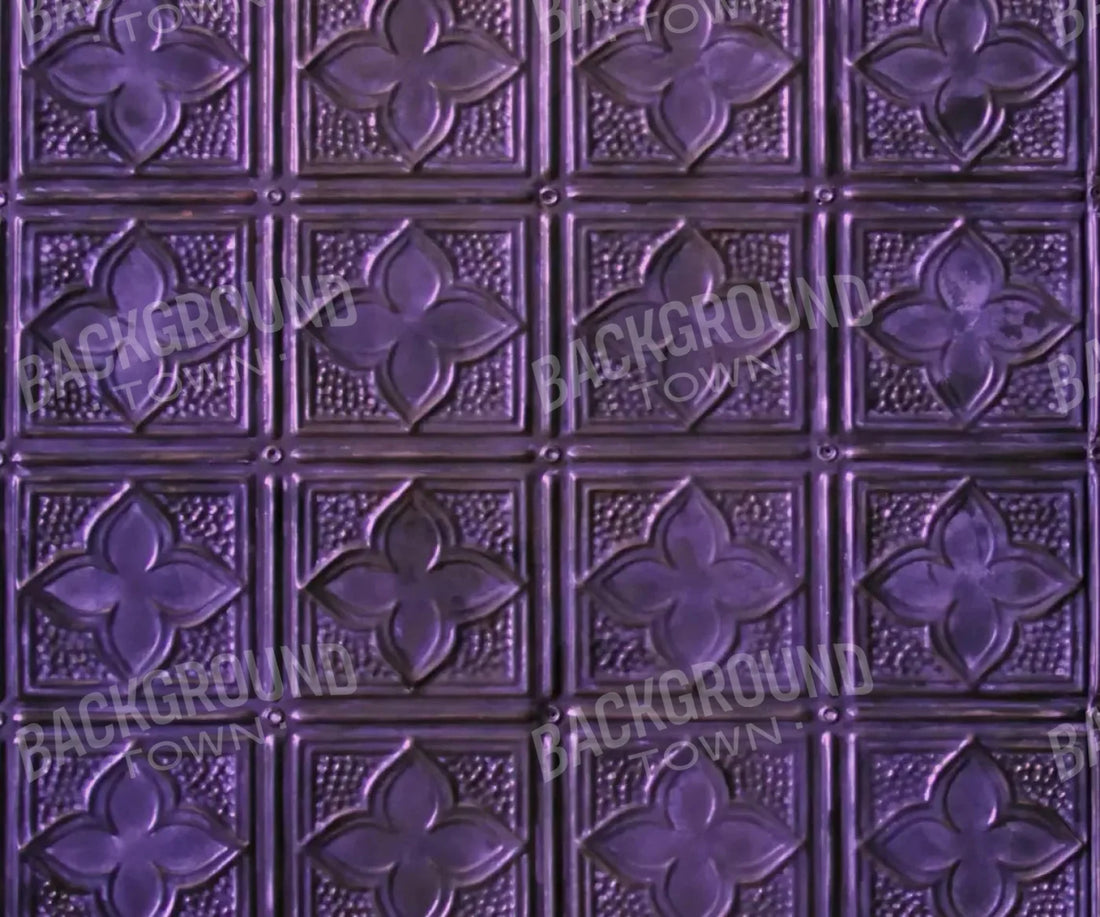 Purple Tin 5X42 Fleece ( 60 X 50 Inch ) Backdrop