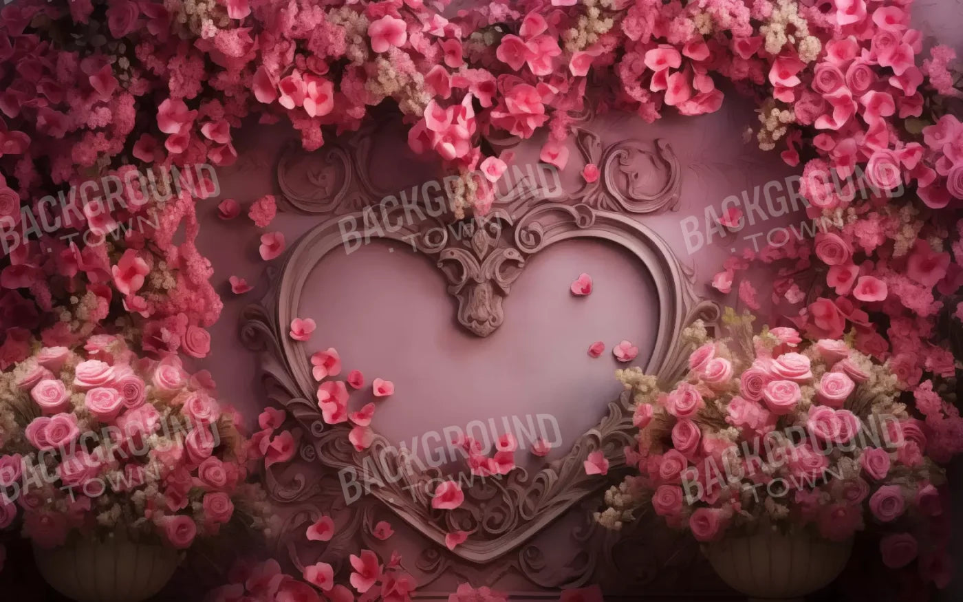 Queen Monty Roses Ii 8’X5’ Ultracloth (96 X 60 Inch) Backdrop