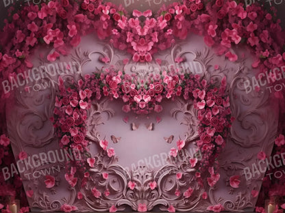 Queen Monty Roses V 6’8X5’ Fleece (80 X 60 Inch) Backdrop