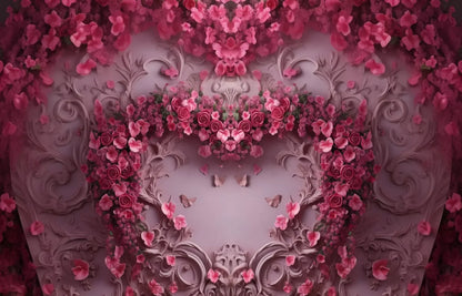 Queen Monty Roses V 14’X9’ Ultracloth (168 X 108 Inch) Backdrop