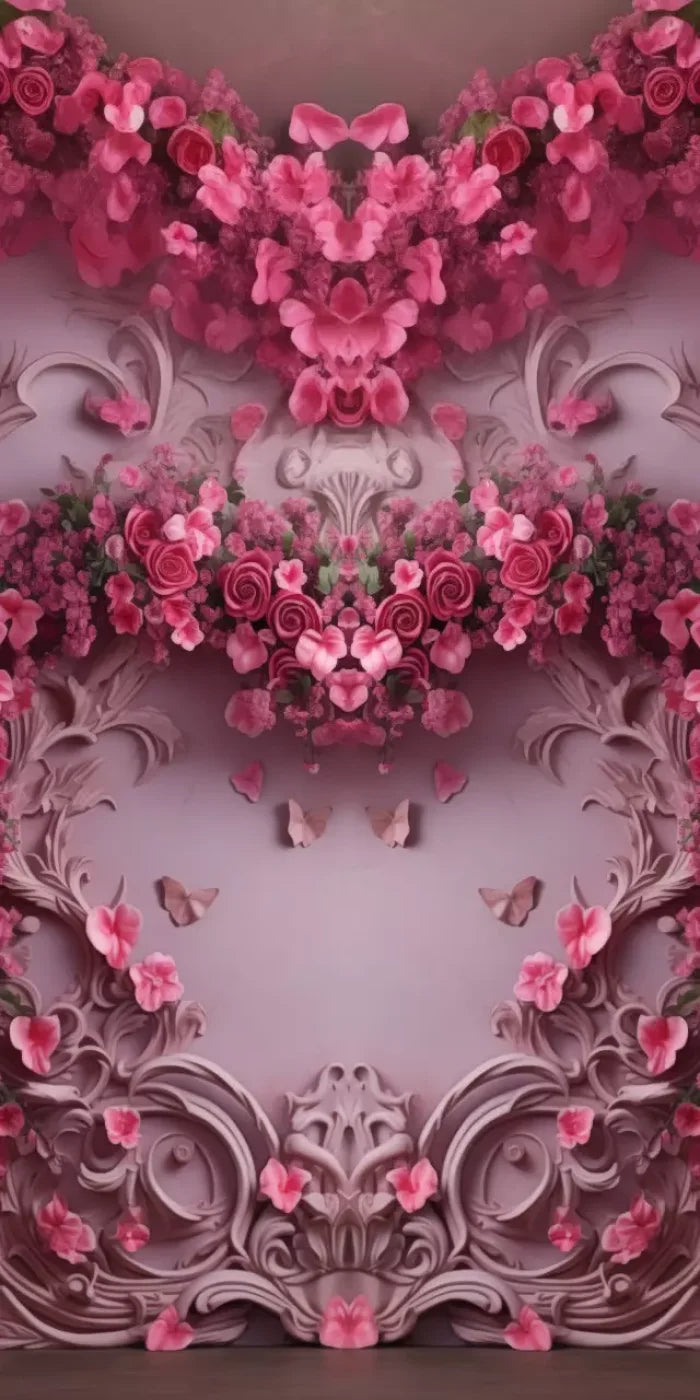 Queen Monty Roses V 9’X14’ Ultracloth (108 X 168 Inch) Backdrop