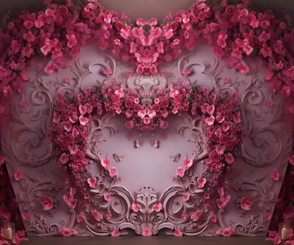 Queen Monty Roses V 12’X10’ Ultracloth (144 X 120 Inch) Backdrop