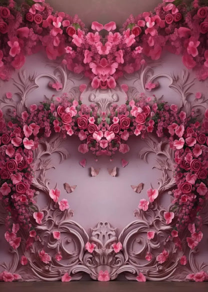 Queen Monty Roses V 5’X7’ Ultracloth (60 X 84 Inch) Backdrop
