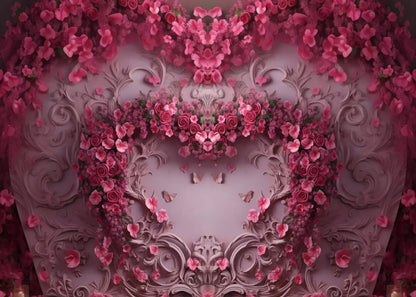Queen Monty Roses V 7’X5’ Ultracloth (84 X 60 Inch) Backdrop