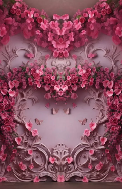 Queen Monty Roses V 9’X14’ Ultracloth (108 X 168 Inch) Backdrop