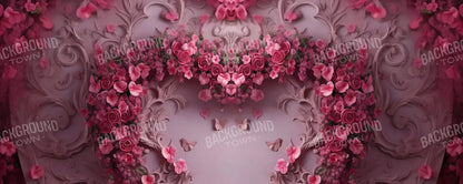 Queen Monty Roses V 20’X8’ Ultracloth (240 X 96 Inch) Backdrop