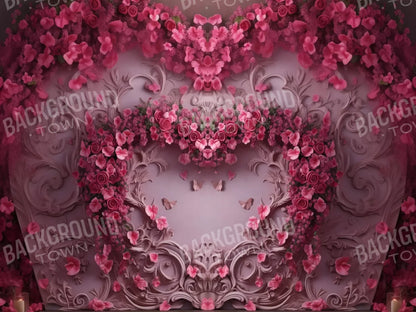 Queen Monty Roses V 6’8X5’ Fleece (80 X 60 Inch) Backdrop