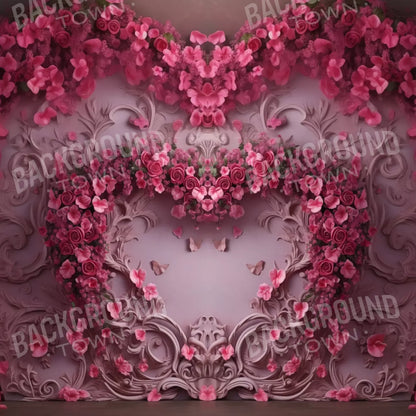 Queen Monty Roses V 8’X8’ Fleece (96 X Inch) Backdrop