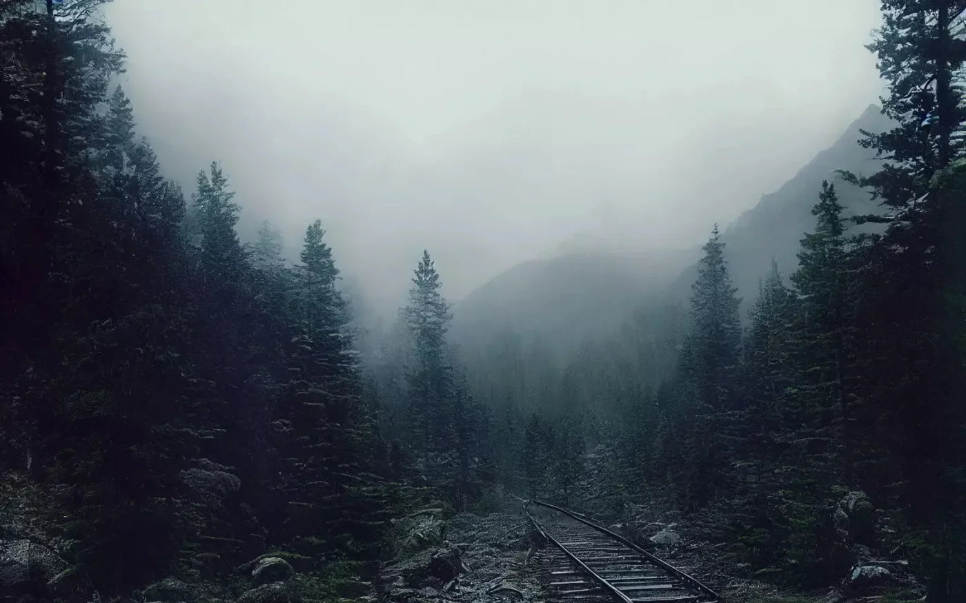 Railroad Haze 14X9 Ultracloth ( 168 X 108 Inch ) Backdrop