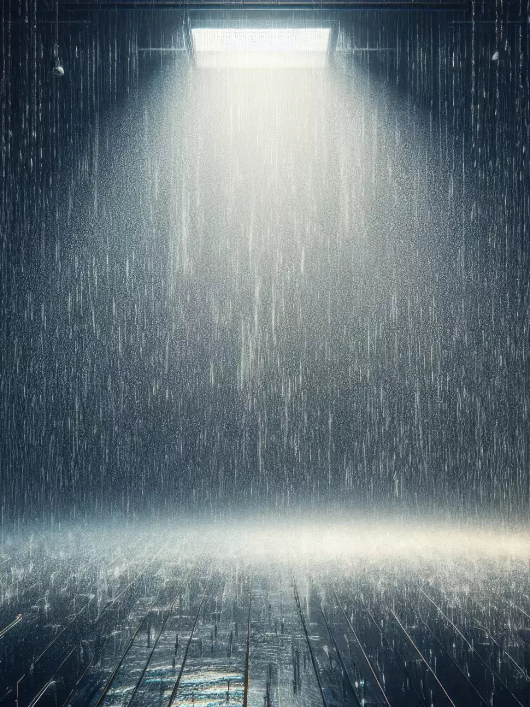 Rain Room 6’X8’ Fleece (72 X 96 Inch) Backdrop