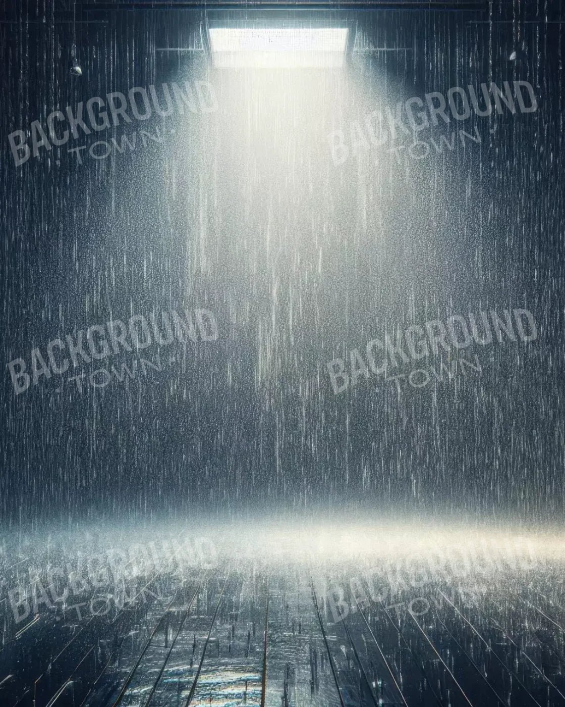 Rain Room 8’X10’ Fleece (96 X 120 Inch) Backdrop