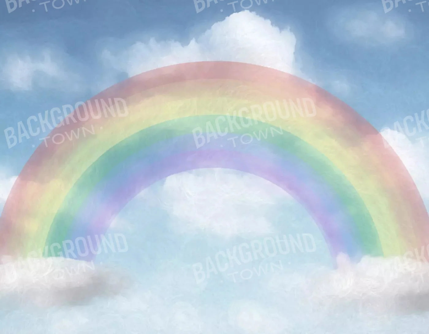 Rainbow 8X6 Fleece ( 96 X 72 Inch ) Backdrop