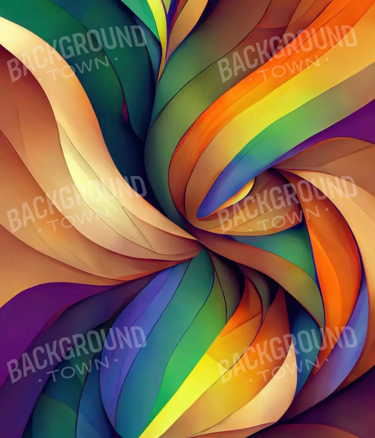 Rainbow Confusion 10X12 Ultracloth ( 120 X 144 Inch ) Backdrop