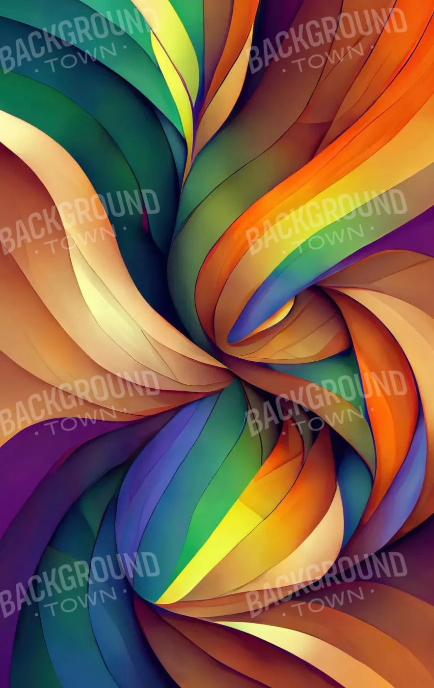 Rainbow Confusion 10X16 Ultracloth ( 120 X 192 Inch ) Backdrop