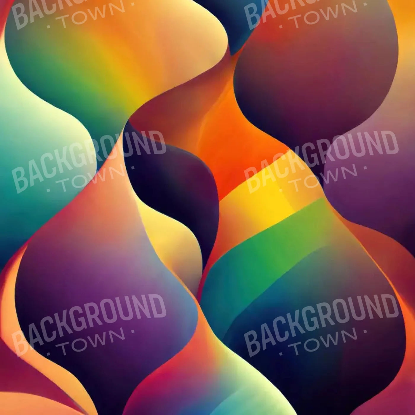 Rainbow Confusion 2 10X10 Ultracloth ( 120 X Inch ) Backdrop