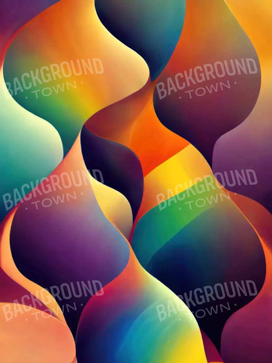 Rainbow Confusion 2 5X7 Ultracloth ( 60 X 84 Inch ) Backdrop