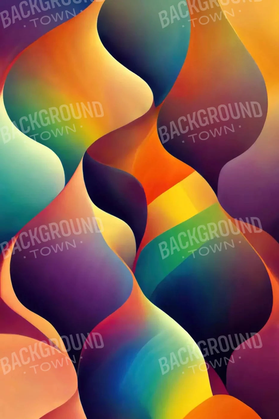 Rainbow Confusion 2 5X8 Ultracloth ( 60 X 96 Inch ) Backdrop