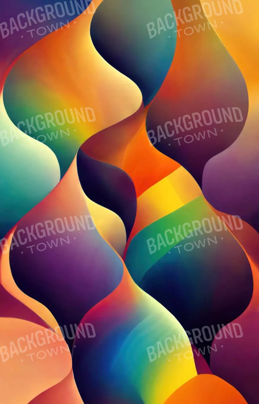 Rainbow Confusion 2 8X12 Ultracloth ( 96 X 144 Inch ) Backdrop