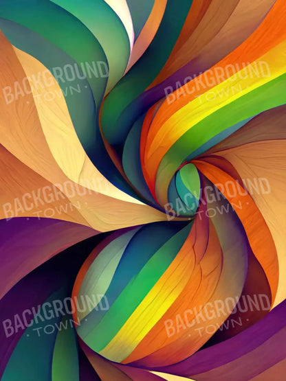 Rainbow Confusion 3 5X68 Fleece ( 60 X 80 Inch ) Backdrop
