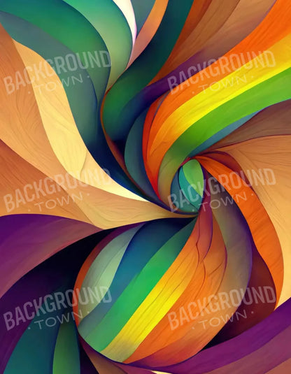 Rainbow Confusion 3 6X8 Fleece ( 72 X 96 Inch ) Backdrop