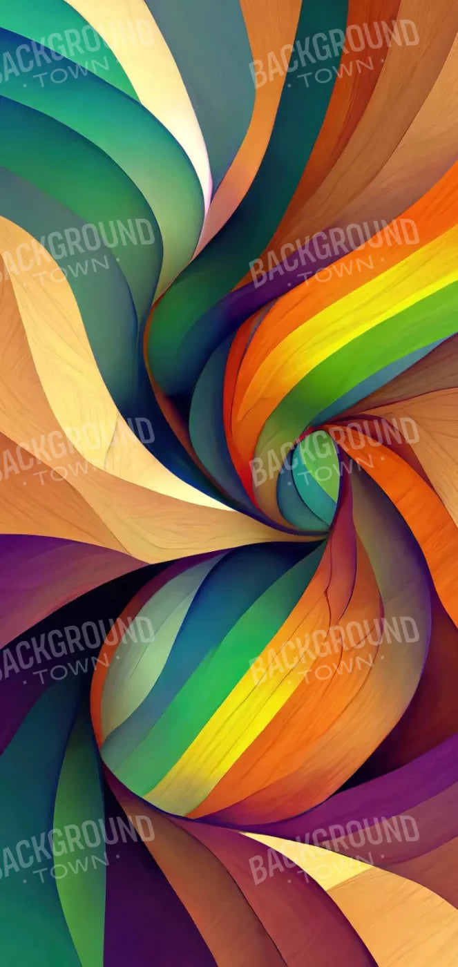 Rainbow Confusion 3 8X16 Ultracloth ( 96 X 192 Inch ) Backdrop