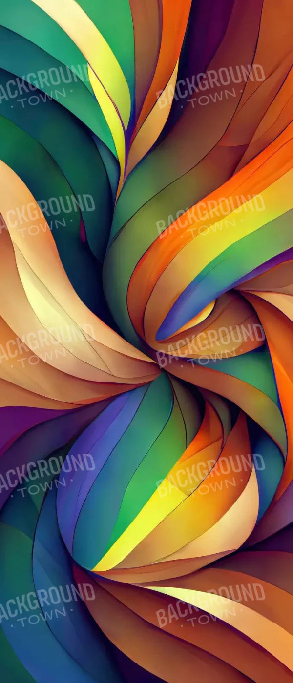 Rainbow Confusion 5X12 Ultracloth For Westcott X-Drop ( 60 X 144 Inch ) Backdrop