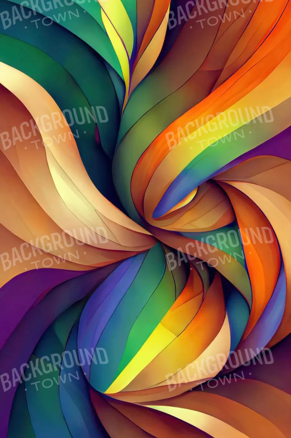 Rainbow Confusion 5X8 Ultracloth ( 60 X 96 Inch ) Backdrop