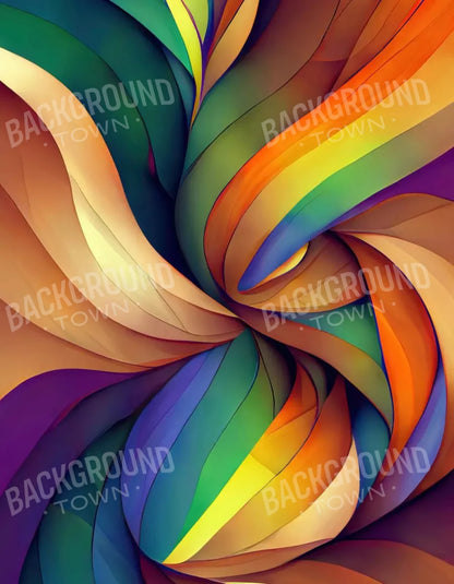 Rainbow Confusion 6X8 Fleece ( 72 X 96 Inch ) Backdrop