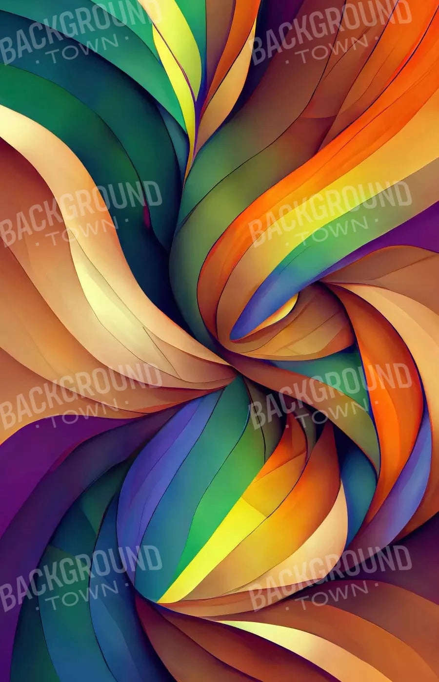 Rainbow Confusion 8X12 Ultracloth ( 96 X 144 Inch ) Backdrop