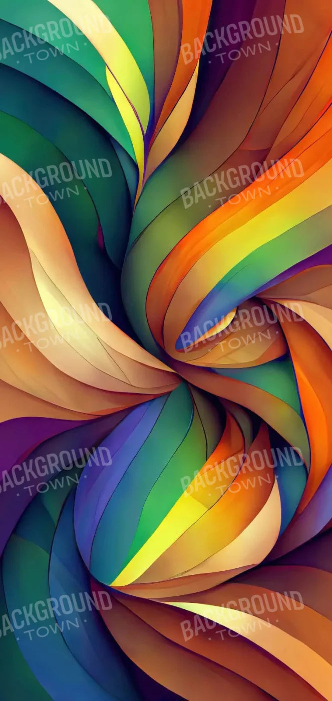 Rainbow Confusion 8X16 Ultracloth ( 96 X 192 Inch ) Backdrop
