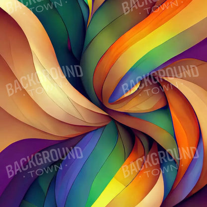 Rainbow Confusion 8X8 Fleece ( 96 X Inch ) Backdrop
