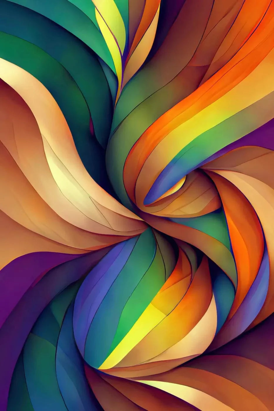 Rainbow Confusion Backdrop