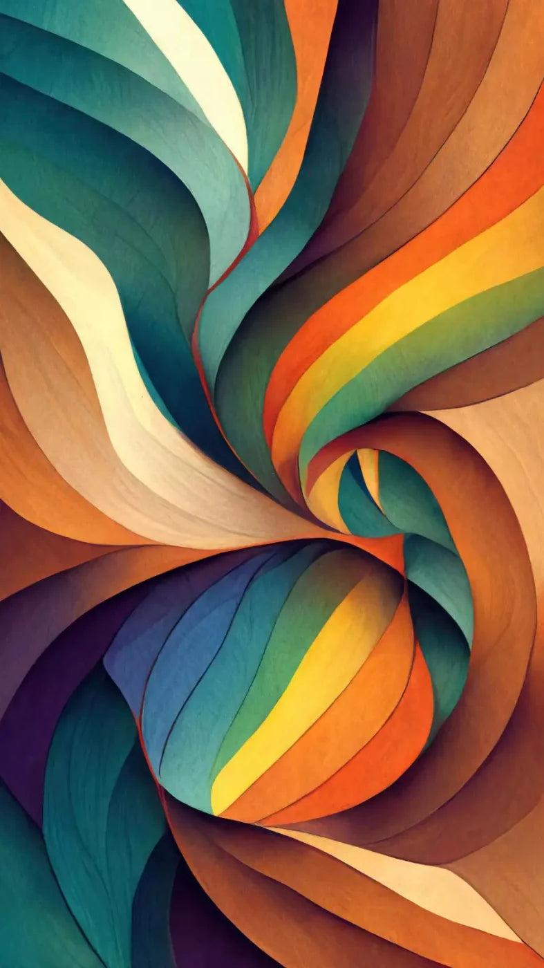 Rainbow Swirls 8X14 Ultracloth ( 96 X 168 Inch ) Backdrop