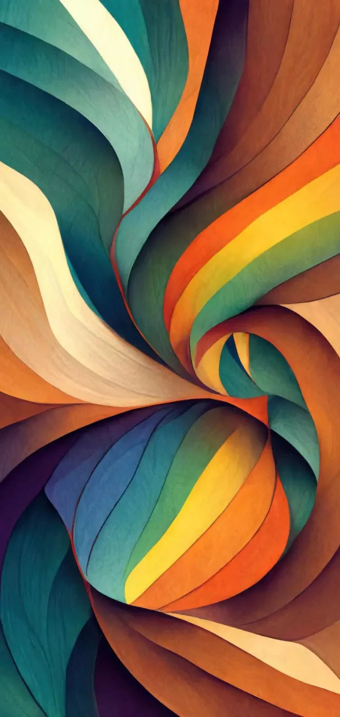 Rainbow Swirls 8X16 Ultracloth ( 96 X 192 Inch ) Backdrop