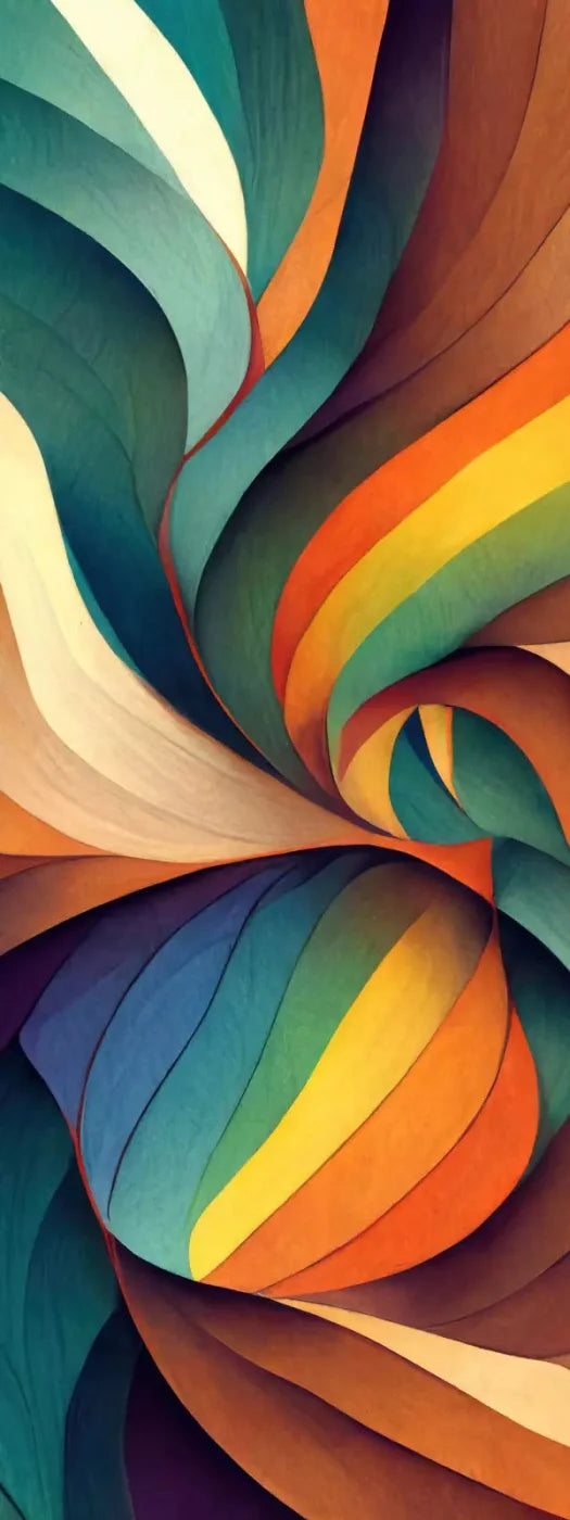 Rainbow Swirls 8X20 Ultracloth ( 96 X 240 Inch ) Backdrop