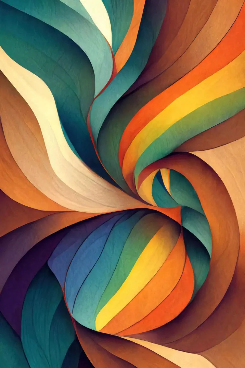 Rainbow Swirls Backdrop