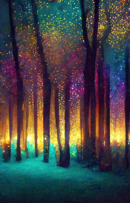 Rainbow Forest 8X12 Ultracloth ( 96 X 144 Inch ) Backdrop