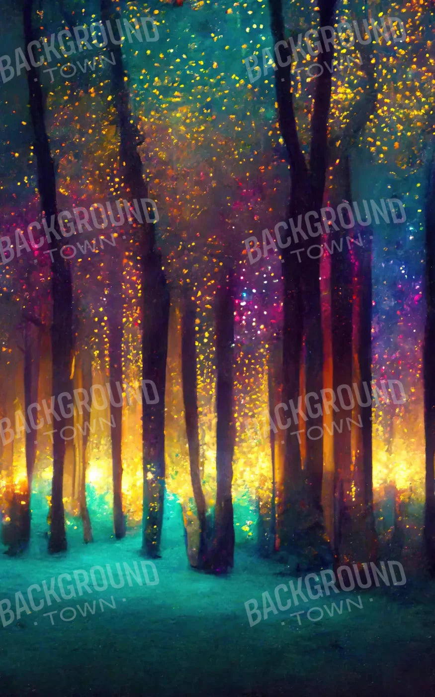 Rainbow Forest 9X14 Ultracloth ( 108 X 168 Inch ) Backdrop
