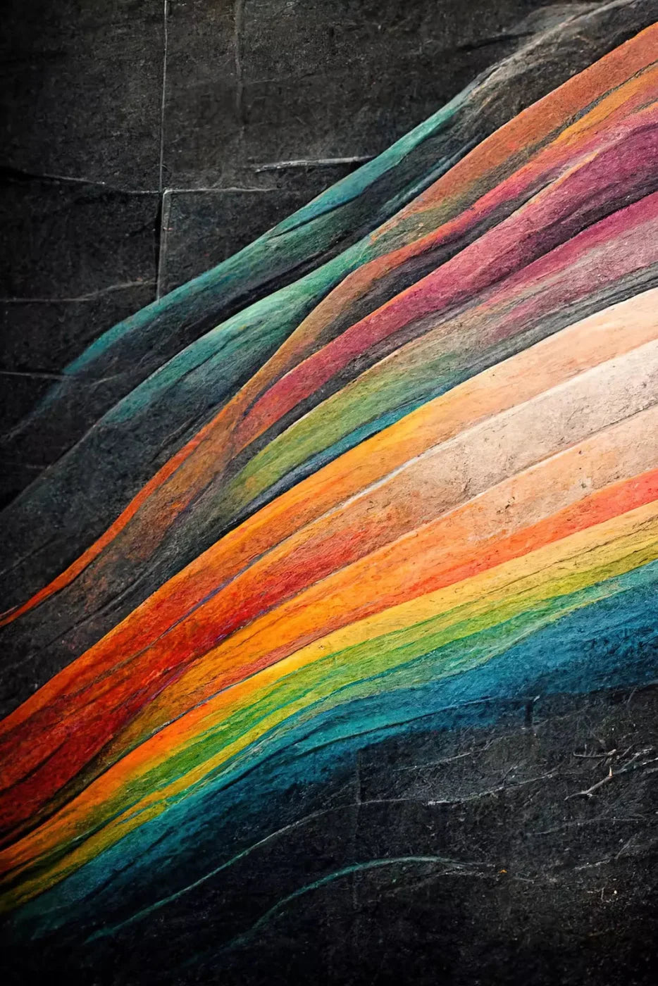 Rainbow Grafitti 5X8 Ultracloth ( 60 X 96 Inch ) Backdrop