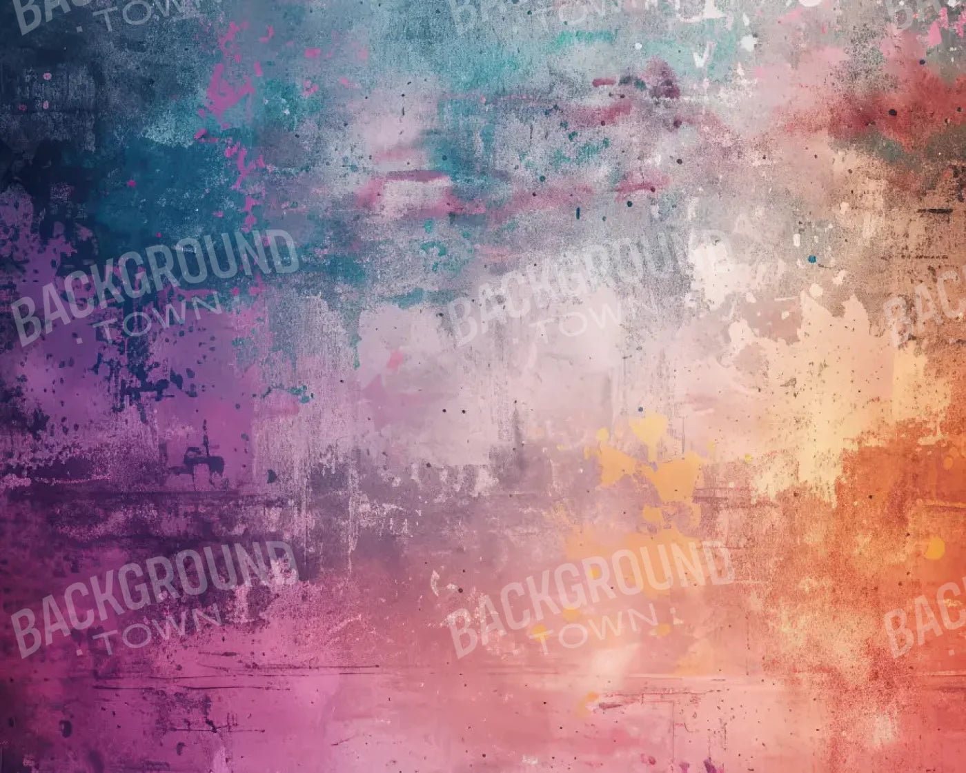 Rainbow Grunge 10’x8’ Fleece (120 x 96 inch) Backdrop