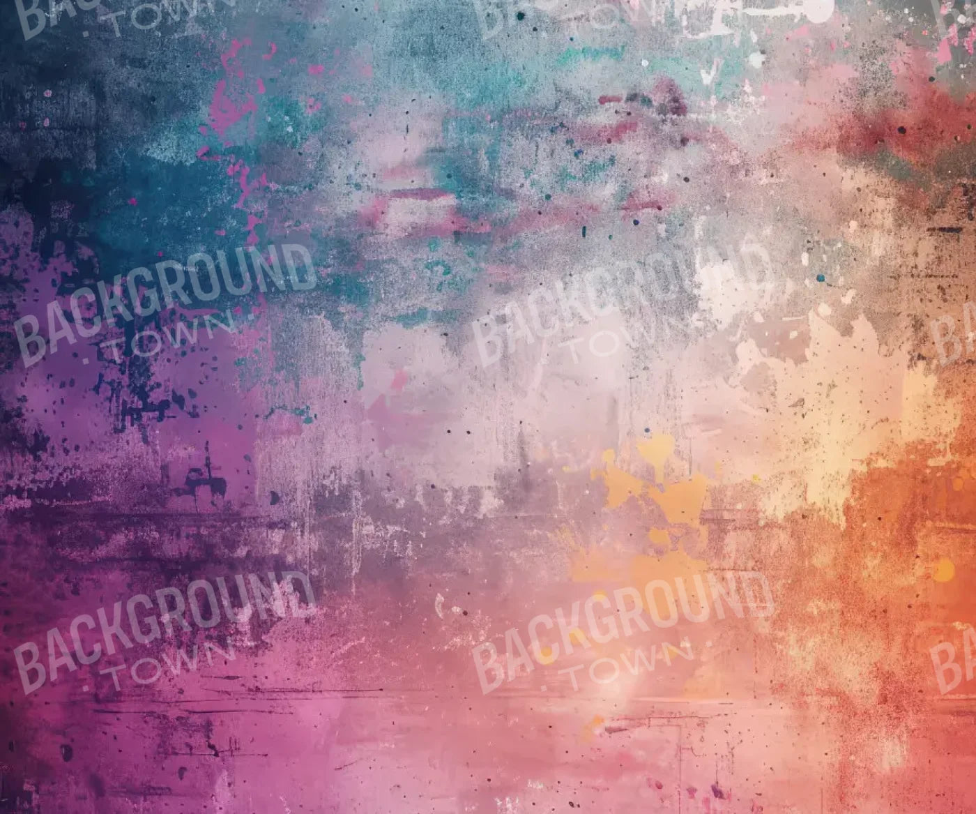 Rainbow Grunge 12’x10’ UltraCloth (144 x 120 inch) Backdrop