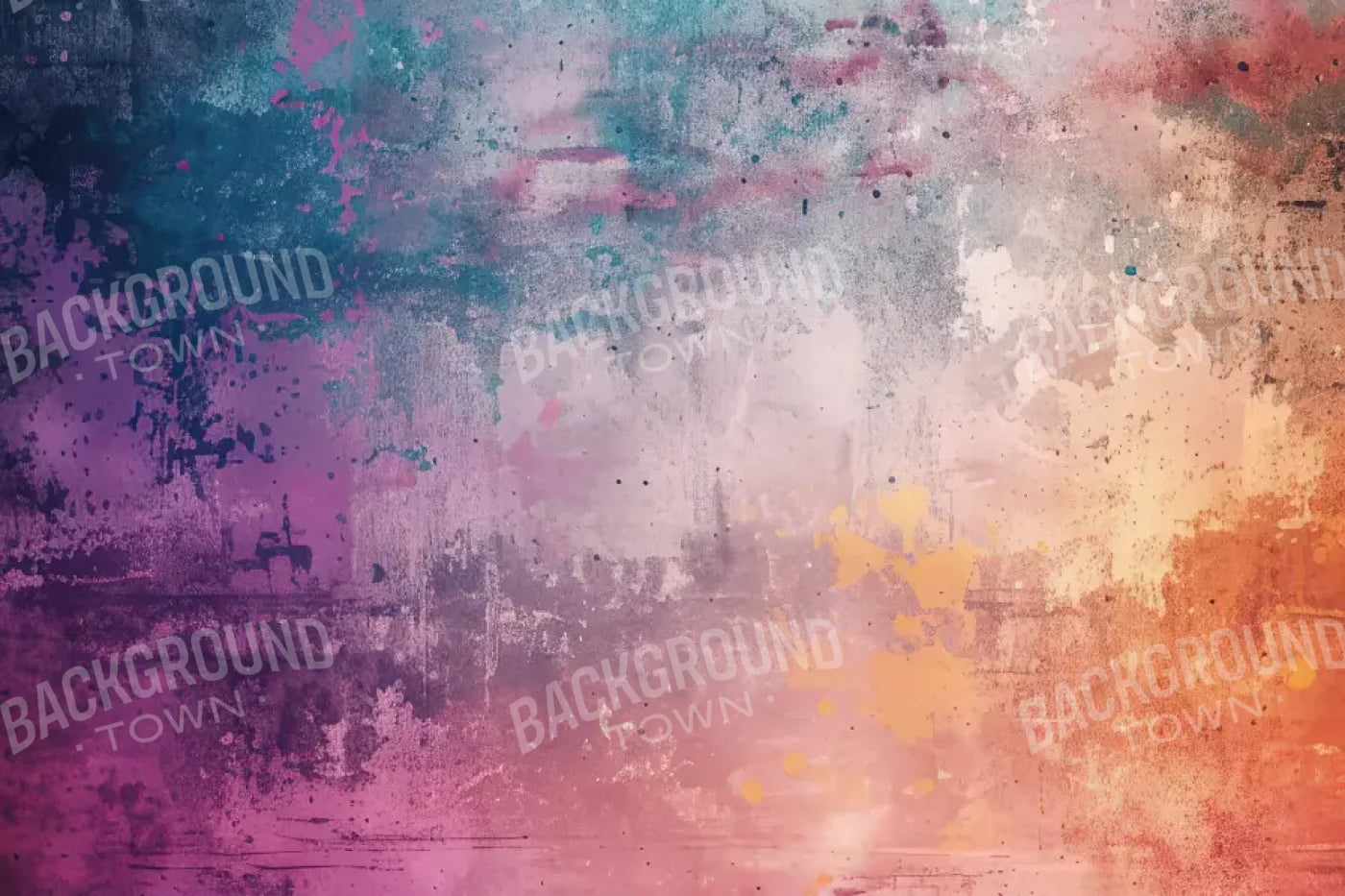 Rainbow Grunge 12’x8’ UltraCloth (144 x 96 inch) Backdrop