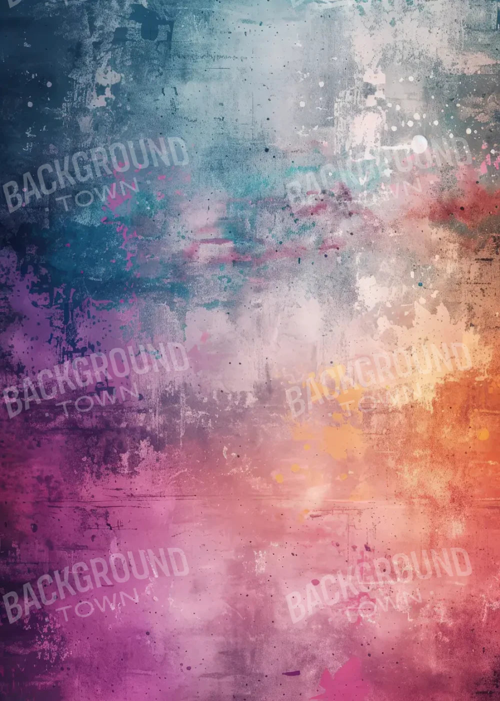 Rainbow Grunge 5’x7’ UltraCloth (60 x 84 inch) Backdrop