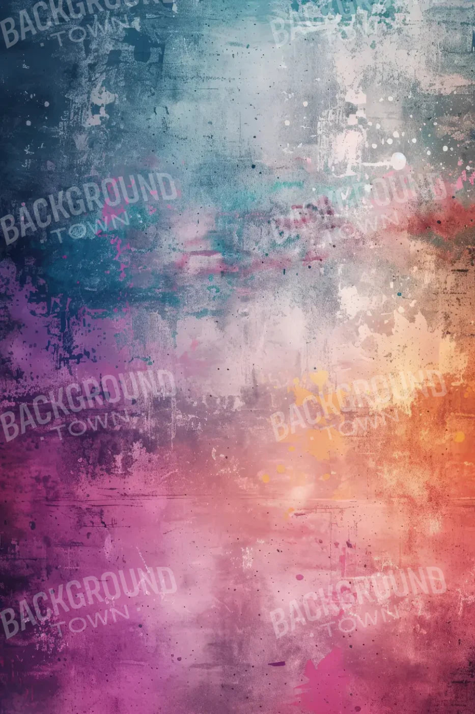 Rainbow Grunge 8’x12’ UltraCloth (96 x 144 inch) Backdrop