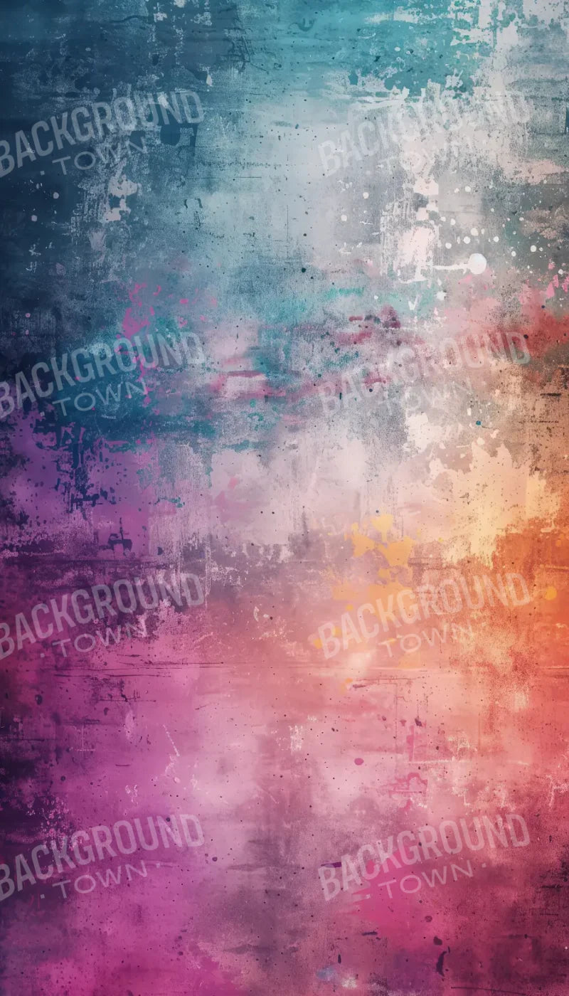 Rainbow Grunge 8’x14’ UltraCloth (96 x 168 inch) Backdrop