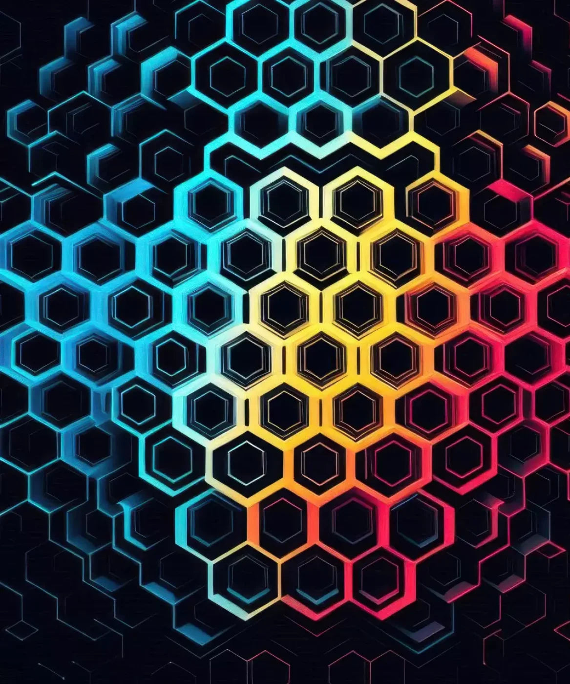 Rainbow Honeycomb 10’X12’ Ultracloth (120 X 144 Inch) Backdrop