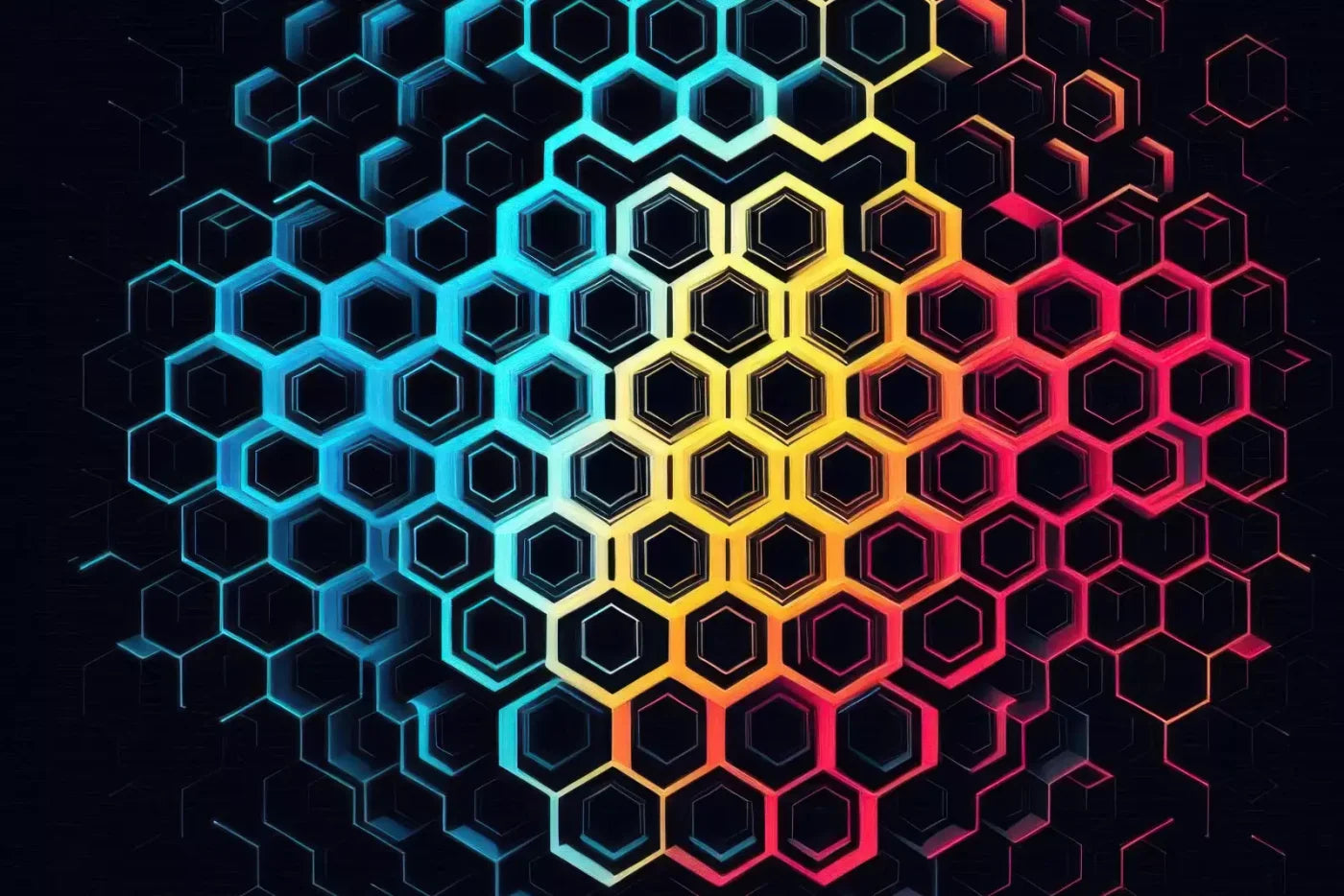 Rainbow Honeycomb 12’X8’ Ultracloth (144 X 96 Inch) Backdrop